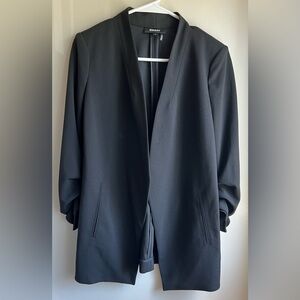 EUC DKNY Elegant Black Open Jacket